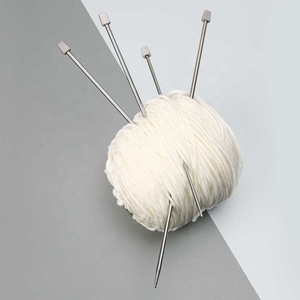 <span class=keywords><strong>Aiguilles</strong></span> à <span class=keywords><strong>tricoter</strong></span> en acier inoxydable <span class=keywords><strong>avec</strong></span> embouts, lot de 11 <span class=keywords><strong>aiguilles</strong></span> à <span class=keywords><strong>tricoter</strong></span> à pointe unique, épaisses, pour écharpes et pulls tissés à la main - Product Image 2