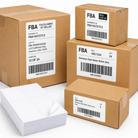 Étiquettes d'expédition personnalisées imperméables pour courses, autocollantes, avec codes-barres, pour colis e-commerce, enveloppes postales en papier