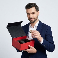 Boîtes personnalisées magnétiques en carton recyclable avec revêtement UV et feuille d'or pour cadeaux de dattes chinoises séchées et de baies de goji