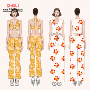 Sản xuất tại Trung Quốc OEM ODM logo thương hiệu moq tùy chỉnh thiết kế cao cấp quần áo các nhà sản xuất Y2K quần áo phụ nữ thực hiện ăn mặc tùy chỉnh - Product Image 1