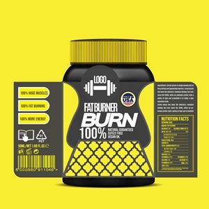 Tùy chỉnh bổ sung nhãn cao cấp in kỹ thuật số cao bóng kim loại vàng/bạc lá dinh dưỡng chai bao bì Nhãn dán nhãn - Product Image 6