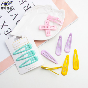 Korean Style <b>Clips</b> for Girls, Colorful BB Square Oil Drop <b>Bangs</b> Side <b>Clips</b>, Hair Accessories - Product Image 4