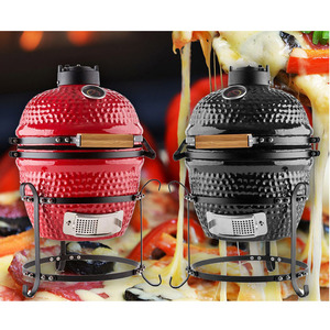 Parrilla Portátil de Carbón BG08 de 13 Pulgadas, Ahumador Negro para Exteriores, <span class=keywords><strong>Asador</strong></span> para Acampar, Jardín, Patio y Barbacoa - Product Image 4