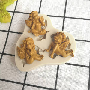 Moule à Fondant chocolat en Silicone, change de couleur en forme d'<span class=keywords><strong>ange</strong></span>, pour pâtisserie, outil de décoration - Product Image 2