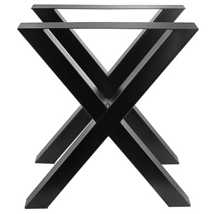 ריהוט תעשייתי מודרני ספסל פלדה מסגרת מסעדה שולחן קפה שולחן אוכל בסיס רגליים רגליים - Product Image 4