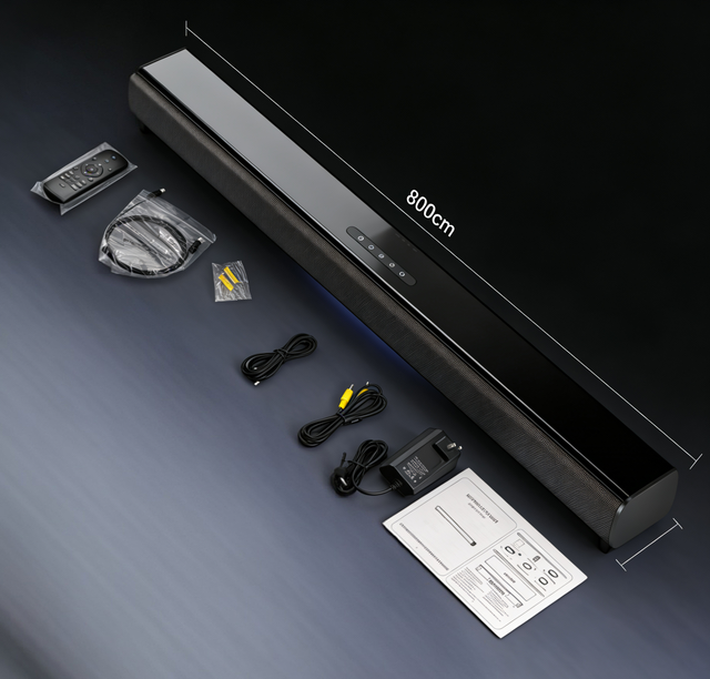2026 New 2.1 Soundbar with Wireless Subwoofer, Peak 100W Surround Sound Speaker for TV, HDMI ARC, 6 Interfaces Bluetooth 5.3
