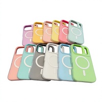 Coque de téléphone magnétique 2-en-1 couleur bonbon pour iPhone 18 Pro Max 17 Air 16 15 14 13 12 11 Pro Max, compatible charge sans fil, finition mate