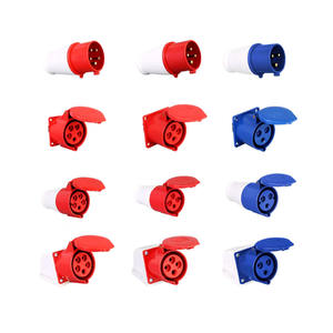 Enchufe Industrial de Aviación Impermeable, Conector Trifásico de 16/32A, Enchufe de 3, 4 y 5 Polos - Product Image 1