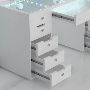 Hoa Kỳ Cổ Docarelife Kính Sang Trọng Top Hollywood Vanity Bảng Với Đèn Hiện Đại MDF Trang Điểm Bàn Trang Điểm - Product Image 4