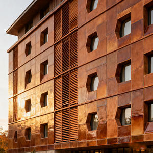 Façade en panneaux de terre cuite de style moderne, mur-rideau en aluminium pour villa, hôtel, hôpital - Écologique, personnalisable, <span class=keywords><strong>couleur</strong></span> sur mesure - Product Image 6