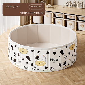 Piscine à balles pliable pour enfants, intérieur/extérieur, en plastique, portable, enclos de jeu, piscine à sable - Product Image 6