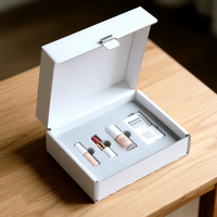 Caja Rígida para Set de Perfumes, No Tóxica, Tipo Carpeta, Embalaje de Papel para Regalo, Esponja Ecológica, Logotipo Personalizado, Cosméticos Resistentes al Agua