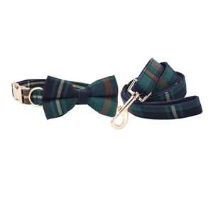 Arnés y Correa para Perro de Diseño Premium de Lujo, con Logotipo Personalizado, Sin Tirones, Estilo Escocés, Venta al Por Mayor - Product Image 3