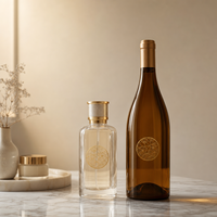 Étiquettes rondes transparentes avec logo personnalisé en feuille d'or, autocollants adhésifs transparents imperméables pour l'image de marque, les cosmétiques, les bouteilles de vin