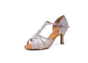 Nouveau produit L641 Vente en gros de chaussures de <span class=keywords><strong>danse</strong></span> latine Gree Flash pour femmes chaussures de <span class=keywords><strong>danse</strong></span> à talons hauts et diamants - Product Image 4