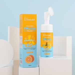 Espuma Limpiadora Facial con Vitamina C de Marca Privada, con Ácido Hialurónico y Aloe Vera, Iluminadora y Nutritiva para la Piel, Botellas Personalizadas para Lavado Facial - Product Image 1