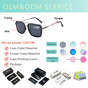 Lunettes de <span class=keywords><strong>soleil</strong></span> polarisées carrées 2026 pour femmes et hommes, monture métallique fine et tendance, protection UV400, durables, protection solaire, fabrication OEM ODM - Product Image 4