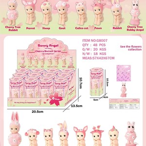 Nuevas figuritas decorativas transparentes <span class=keywords><strong>de</strong></span> Ángel Sakura transfronterizas, juego <span class=keywords><strong>de</strong></span> pegatinas para teléfono, en Stock, venta al por mayor, con animales congelados - Product Image 1