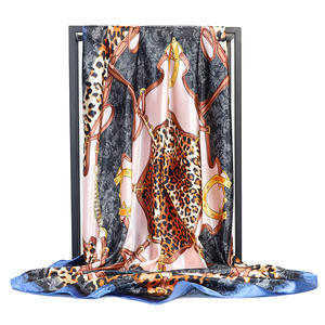 HZW-24116 Luxe Paard Tas Sjaal Merk Vrouwen Nieuw Ontwerp Hijab Halsdoek Lente Zomer Haar Sjaal Mode Hoofdbanden - Product Image 3