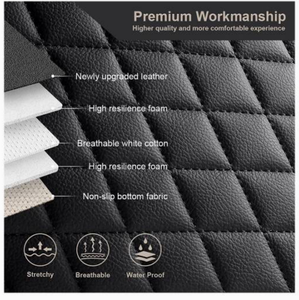 Funda de cuero para asiento de <span class=keywords><strong>Audi</strong></span>, Mercedes, Bmw, Nappa, Sitzbezug, Kit completo, Protector de asiento envuelto, compatible con Toyota, <span class=keywords><strong>2022</strong></span> - Product Image 4