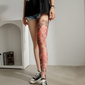 Nouveau produit : Collants à motifs floraux, imprimés <span class=keywords><strong>tatouage</strong></span> 360 degrés, de haute qualité, couleur <span class=keywords><strong>tatouage</strong></span> - Product Image 3