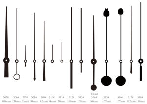 Aiguilles d'horloge longue en métal, accessoires personnalisés - Product Image 2