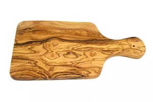 Tabla de cortar de paleta de madera de olivo con asa Bandeja para servir queso de madera y bloques de cortar de cocina Almacén de EE. UU. - Product Image 3