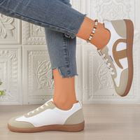Chaussures plates à lacets pour femmes, taille plus, en EVA, couleur rétro européenne et américaine, pour l'automne, entraînement, marche, transfrontalières