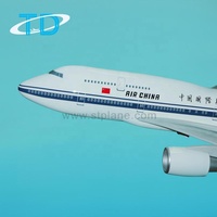 Modèle d'avion de passagers B747-400 à grande échelle en résine Tongde de 120 cm avec logo personnalisable, objet de collection certifié