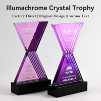 Trophée Souvenir Personnalisé Jadevertu, Économique et Moderne, en Acrylique Sablé, Récompense Académique en Verre Effet Diamant