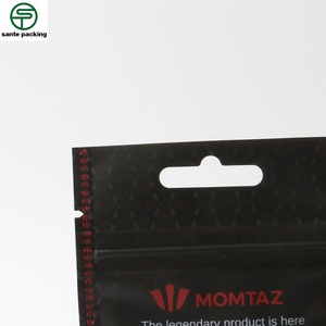 Sachet personnalisé mini mat à fenêtre ouverte, scellé sur 3 côtés, pour emballage d'écouteurs, recyclable, avec fermeture éclair supérieure - Product Image 2