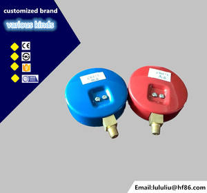HF 63mm -1-15bar/psi/kg/cm2/celsius Kältemittel 63mm <span class=keywords><strong>Freon</strong></span> Manifold Manometer - Product Image 5