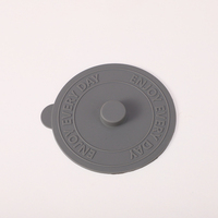 Socan ménage créatif haute température résistance Simple couleur Silicone tasse couvercle Silicone tasse couverture
