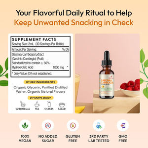 Solilan tùy chỉnh Mâm Xôi xoài hương vị 100% thuần chay đường tinh khiết miễn phí 1000mg Garcinia Cambogia chiết xuất chất lỏng giọt bổ sung - Product Image 3