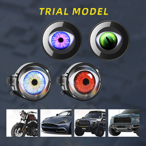 ไฟโปรเจกเตอร์ไฟ <span class=keywords><strong>LED</strong></span> 12-36V แบบไดนามิกลิศาจ6โหมดรีโมทคอนโทรลไฟหน้ารถไฟตัดหมอกอุปกรณ์ตกแต่งรถยนต์ - Product Image 4