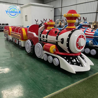 Train sans rails électrique moderne pour parc d'attractions, produit fabriqué en Chine, en vente