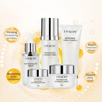 Kit de soin de la peau pour rajeunir et éclaircir le visage, kit de soin de la peau pour raffermir les yeux, apaiser et hydrater le visage