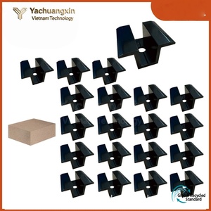 Gancho Deslizante de Aluminio Negro en Forma de T con Ranuras Ajustables y Perilla Redonda - Product Image 2