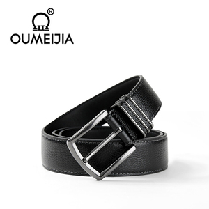 Omj oumeijia nhà máy cổ điển bầu không khí Nam Da Kim khóa thắt lưng xu hướng đơn giản vành đai Thanh Niên đai da mềm tùy chỉnh - Product Image 4