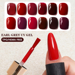 เจลทาเล็บ ZRKGEL 12 สี สวยงาม สีแดงยอดนิยม ปราศจากสาร HEMA/TPO สีชัดเจน แถมฟรีตัวอย่าง ชุดเจลทาเล็บสำหรับทำเล็บแบบ UV/LED - Product Image 3