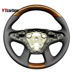 YTcarbon para Logan <span class=keywords><strong>Sandero</strong></span> Duster Stepway MCV, piezas de automóvil, accesorios interiores de coche, volante de estilo de madera personalizado - Product Image 5