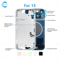Boîtier de téléphone portable STAROZON version européenne et américaine pour iPhone 15 Plus Pro Max, châssis arrière de réparation haut de gamme