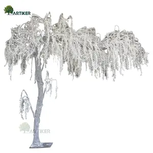 Arbre blanc de mariage en gros, arbres blancs artificiels pour centres de table de décoration