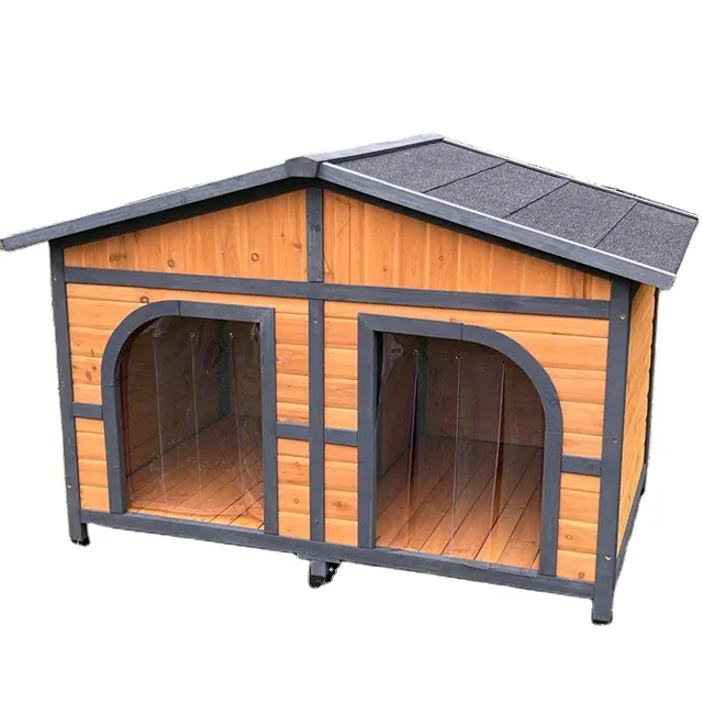New Style Wooden Dog Houses Cages Factory Wholesale Outdoor Dog Kennel Small Animal Pet Cages Houses Product