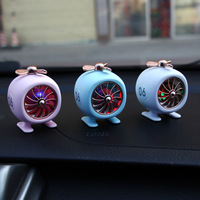 Diffuseur d'arômes créatif et stylé en plastique, mini avion, à clipser sur grille d'aération de voiture, avec ventilateur rotatif, accessoire de voiture rafraîchissant