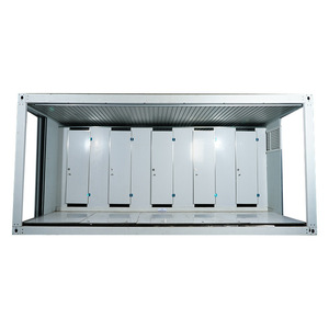 Conteneur de toilettes portables 20 pieds pour usage extérieur en attraction touristique, design minimaliste, installation facile - Product Image 1