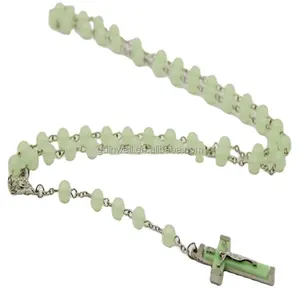 <span class=keywords><strong>Chapelet</strong></span> en plastique en gros, perles acryliques lumineuses, <span class=keywords><strong>chapelet</strong></span> catholique en croix - Product Image 1