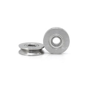 Poulies en V directes d'usine S684ZZ Roues à roulement à billes à gorge profonde en acier inoxydable Guides linéaires Roues de guidage en fer - Product Image 3