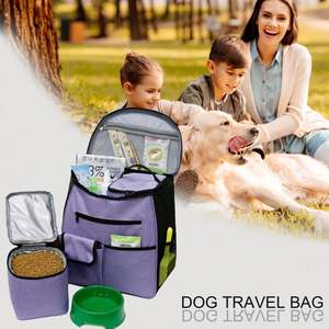 Multi-Functional Pockets Airline Approved Overnight Weekend <b>Pet</b> Dog Accessories Backpack <b>Pet</b> <b>Travel</b> <b>Bag</b> With Food Container <b>Bag</b> - Product Image 2