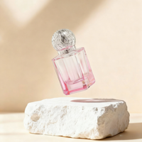 Flacons de parfum en verre transparent carrés personnalisables de 30 ml avec bouchon à vis et pulvérisateur